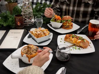 People eating in a restaurant